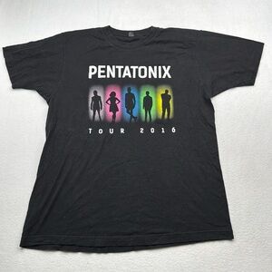 Pentatonix Tour 2016 Shirt size Large L Band Tee black short sleeve concert t